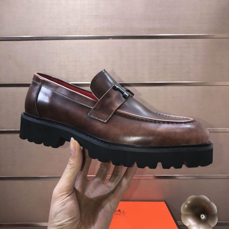 H**mes leather shoes